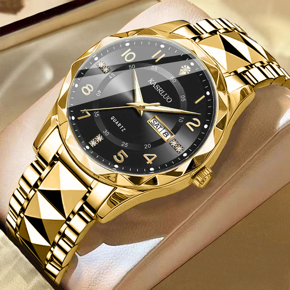 Men's Dual Calendar Fashion Waterproof Luminous Quartz Watch photo 3