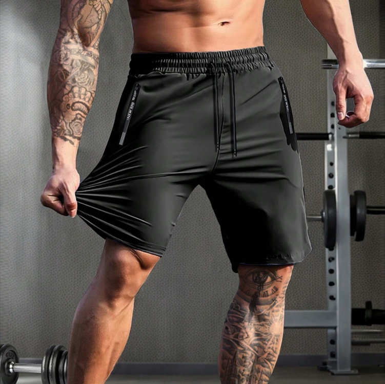Breathable Loose-fitting Fitness Workout Shorts photo 1