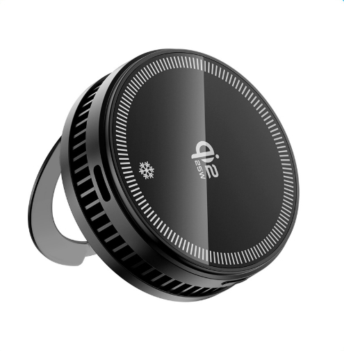 Compact Portable 2-in-1 Wireless Charger And Cooling Stand photo 2