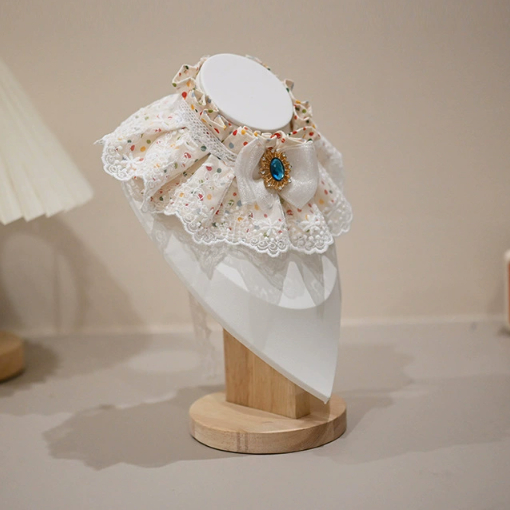 Delicate Lace Pet Bib Collar photo 5