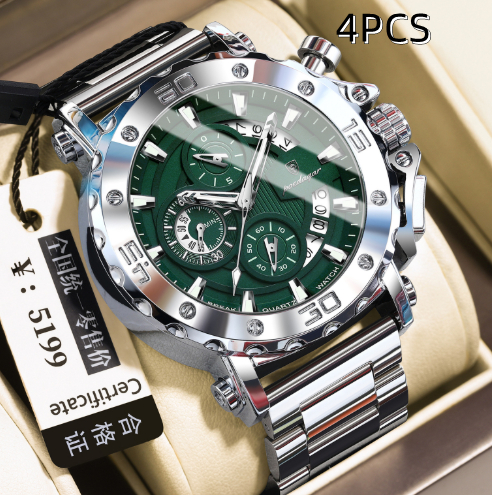Quartz Watch Waterproof Multifunctional Luminous Fashionable Mens Timepiece photo 8
