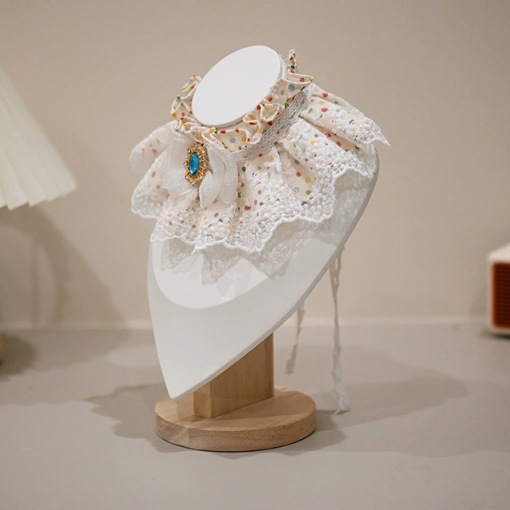 Delicate Lace Pet Bib Collar photo 2