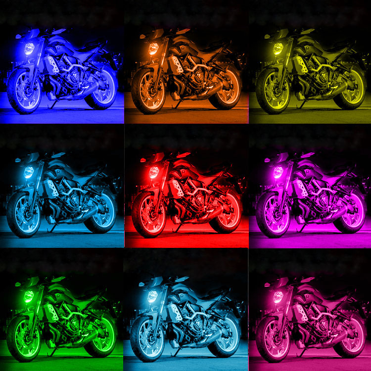 One-to-Twelve Bluetooth App-Controlled Motorcycle Ambient Lighting photo 1