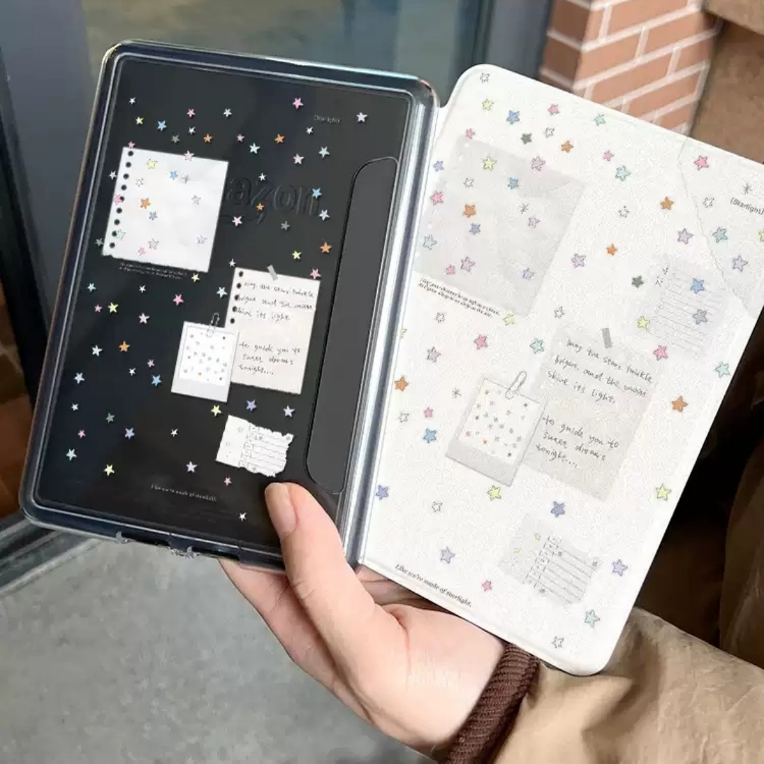 Acrylic Transparent Painted Single-bottom E-reader Protective Case photo 1