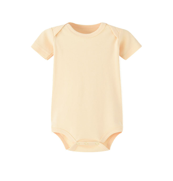 Summer Triangle Solid Color Short-sleeved One-piece Romper photo 6
