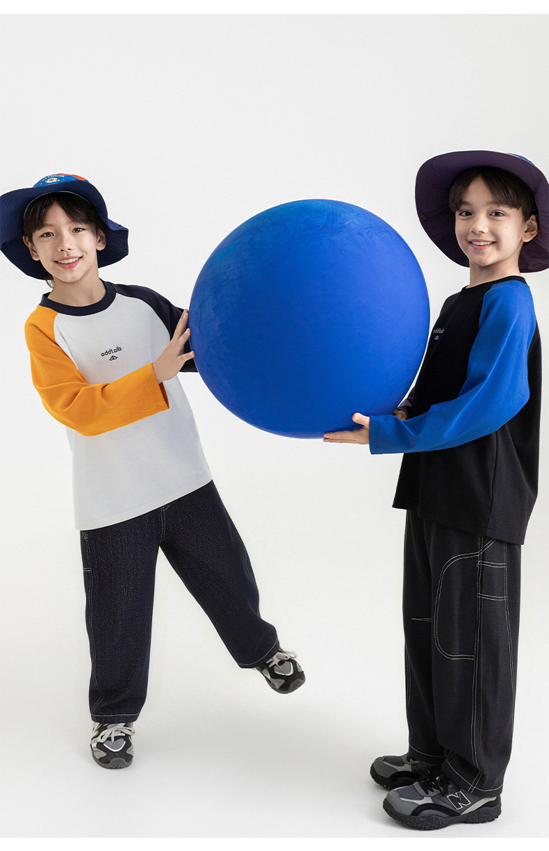 Boys Relaxed-fit Utility Denim Wide-leg Pants, With A Multi-pocket Design photo 4