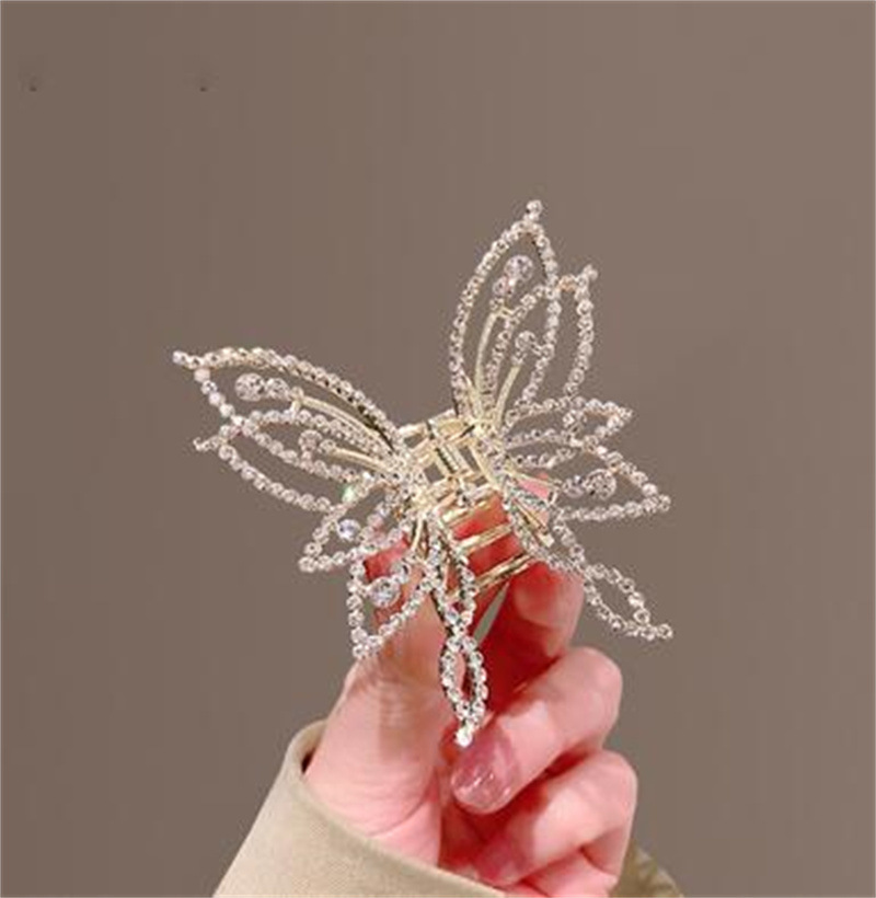 Pearl Butterfly Half-up Hair Clip For Women photo 4
