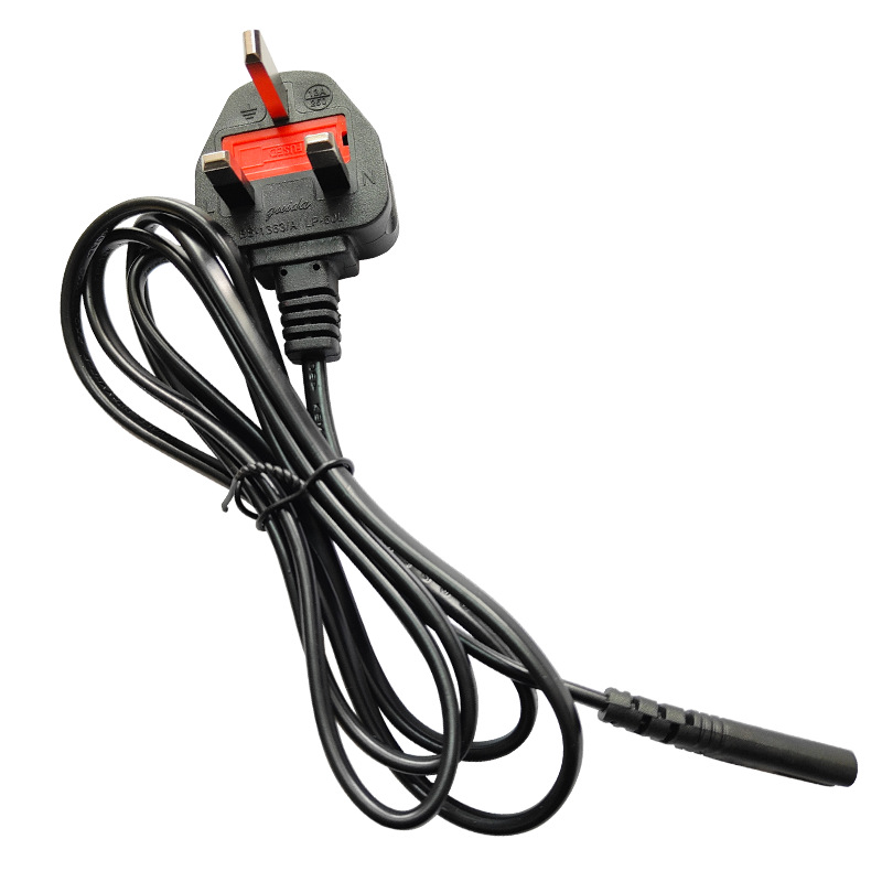 British-style UK-standard 8-pin Domestic Power Cord photo 3