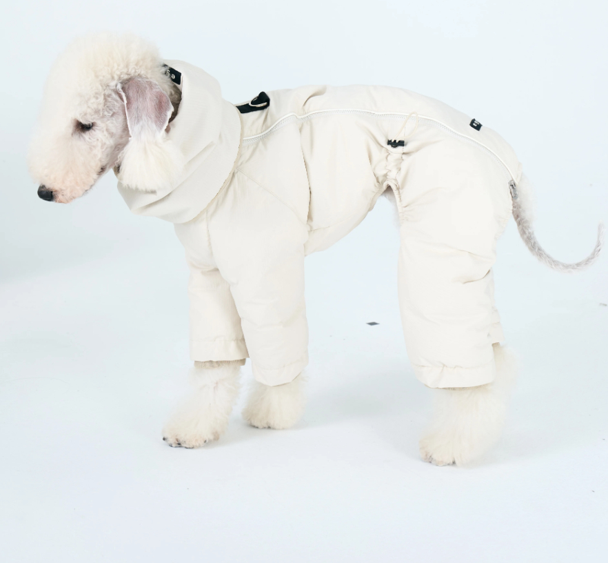 Winter Warm Down Jacket For Medium-sized Dogs Made With White Duck Down photo 2