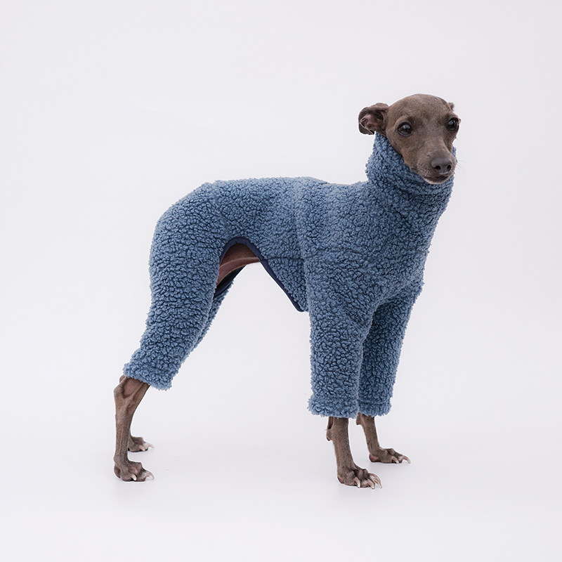 Extra-thick Double-sided Teddy-fleece Warm Winter Four-legged Jumpsuit photo 5
