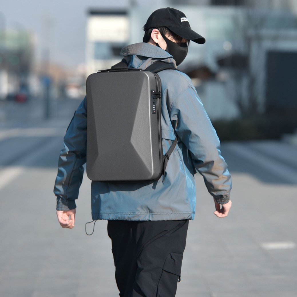 Expandable Anti-Theft Password-Locked Hard-Shell Esports Backpack photo 1
