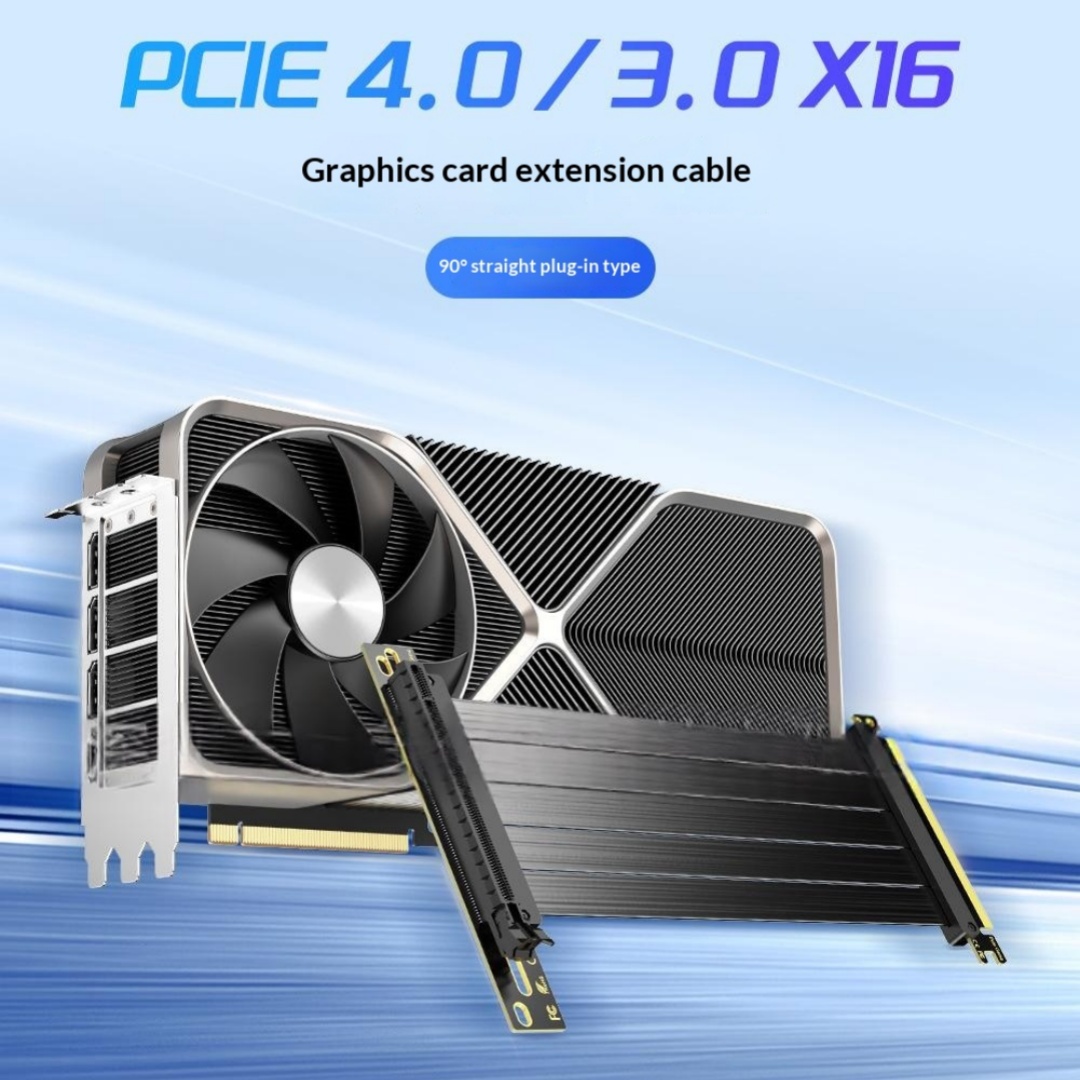 X16 Straight 180-degree Bent High-speed Graphics Card Extension Cable photo 1