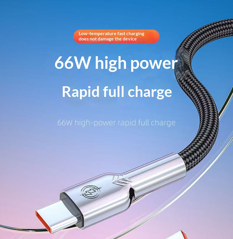 Zinc Alloy Car Fast Charge Data Cable photo 5