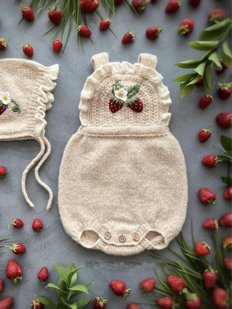 Hand-knitted Wool Yarn Romper Kit For Children photo 6