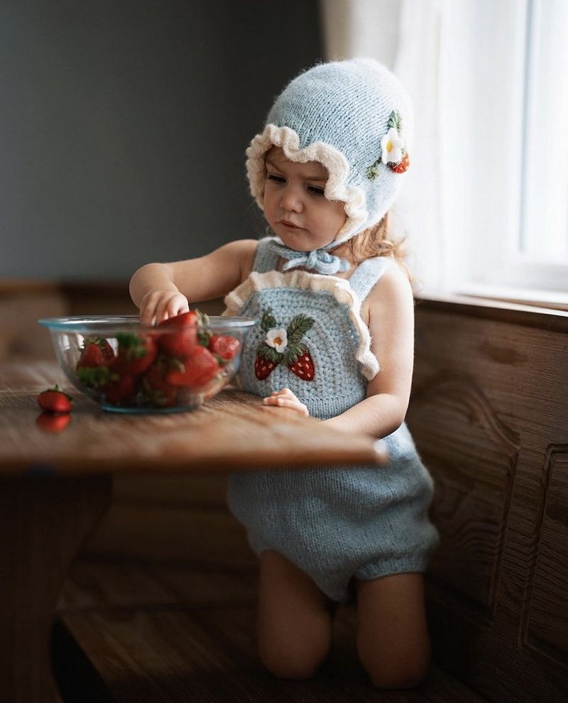 Hand-knitted Wool Yarn Romper Kit For Children photo 4