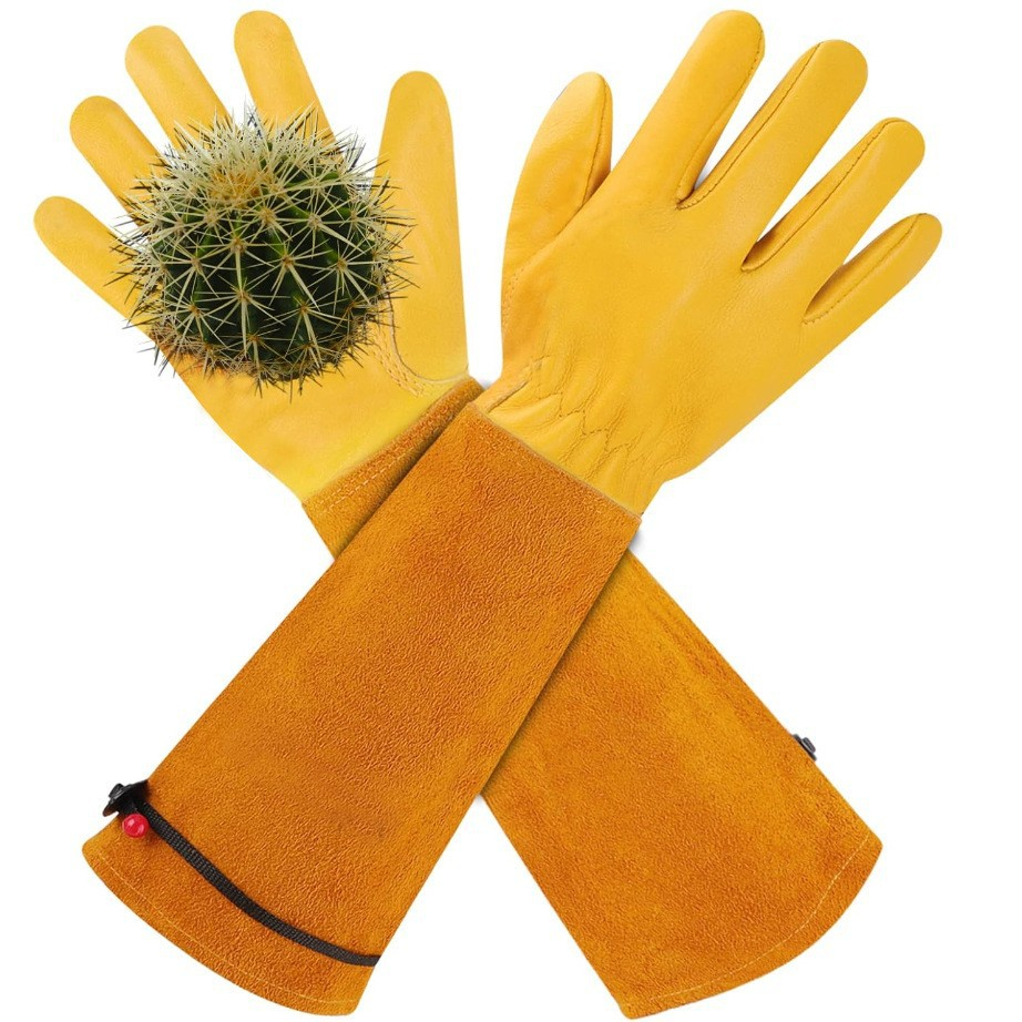 Outdoor Long-style Work Gardening Pruning Welders Gloves photo 7
