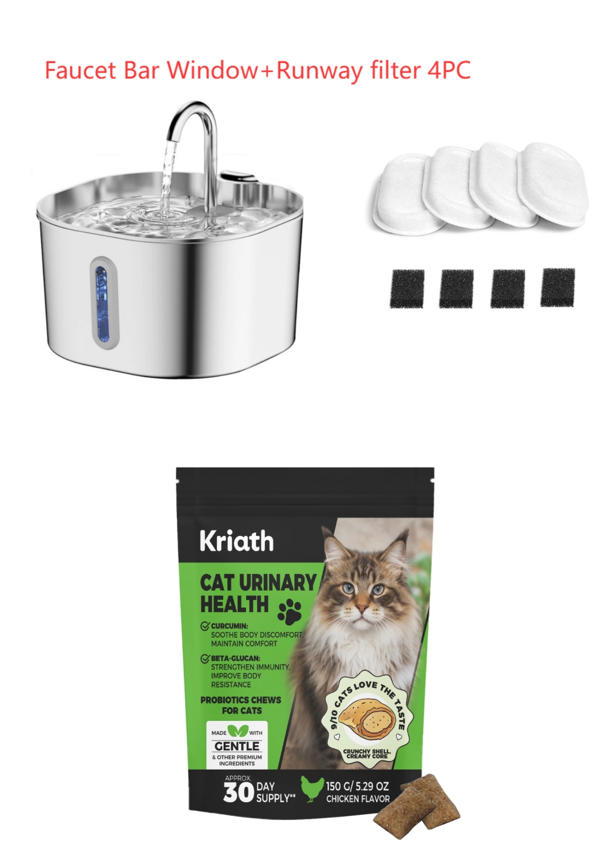 Stainless Steel Smart Pet Water Dispenser Automatic Circulation Large Capacity photo 3