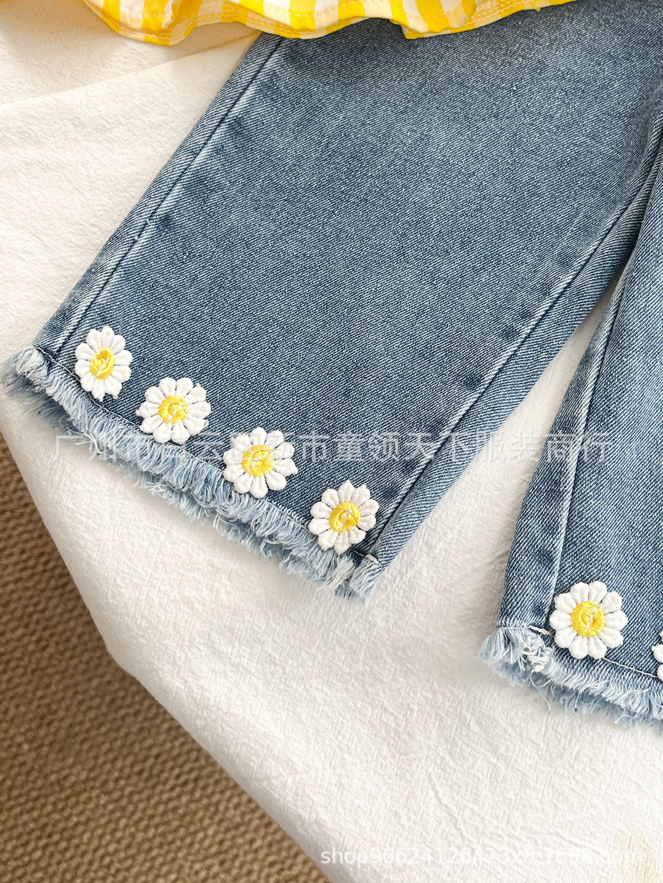 Strap Top With Tie-front Closure Blue Trousers photo 4