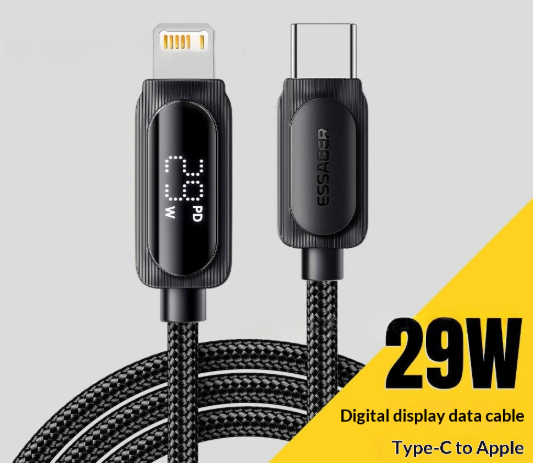 ESSAGER Xile Series C-L 29W Digital Display Charging Cable photo 3