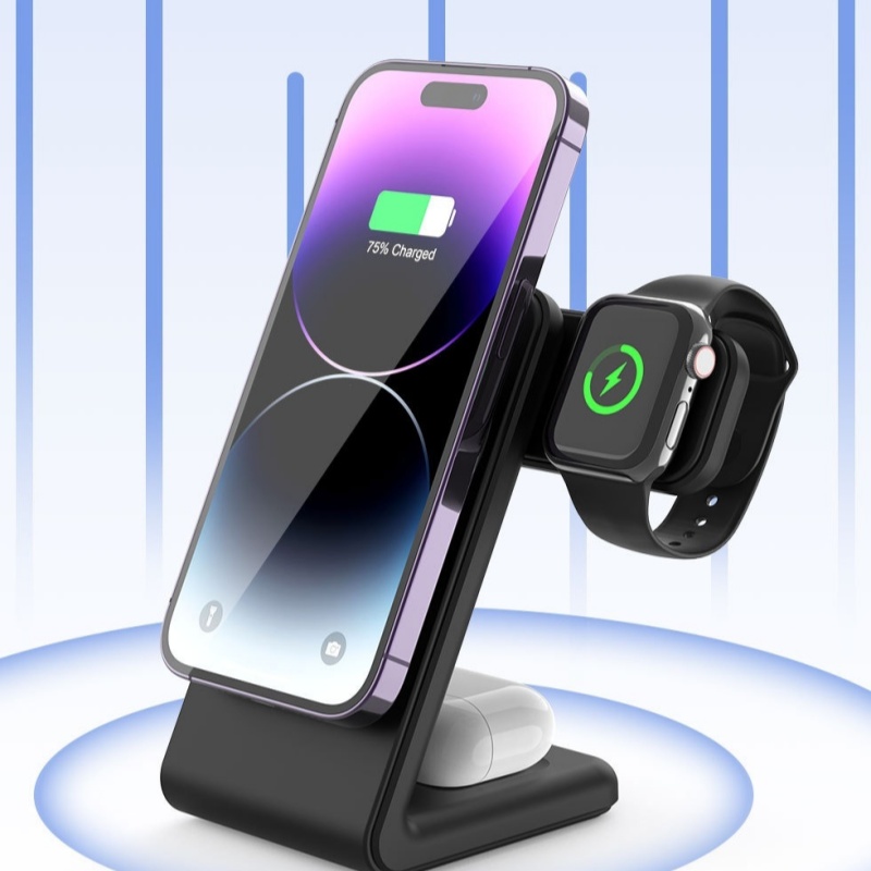 3-in-1 Certified Magnetic Wireless Charger photo 1