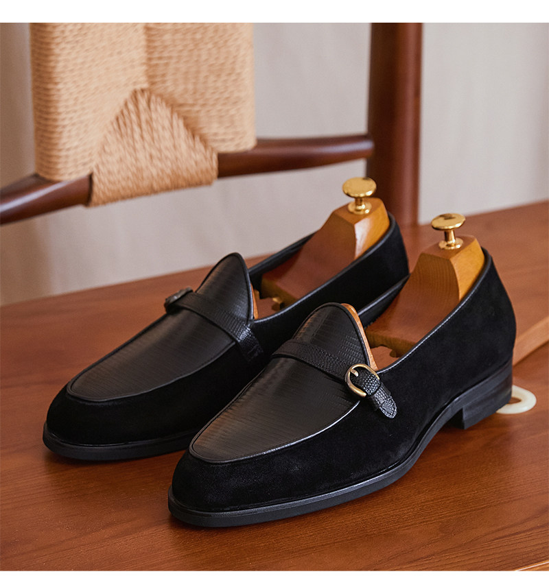 Leather Handmade British-Style Vintage Mens Loafers photo 2