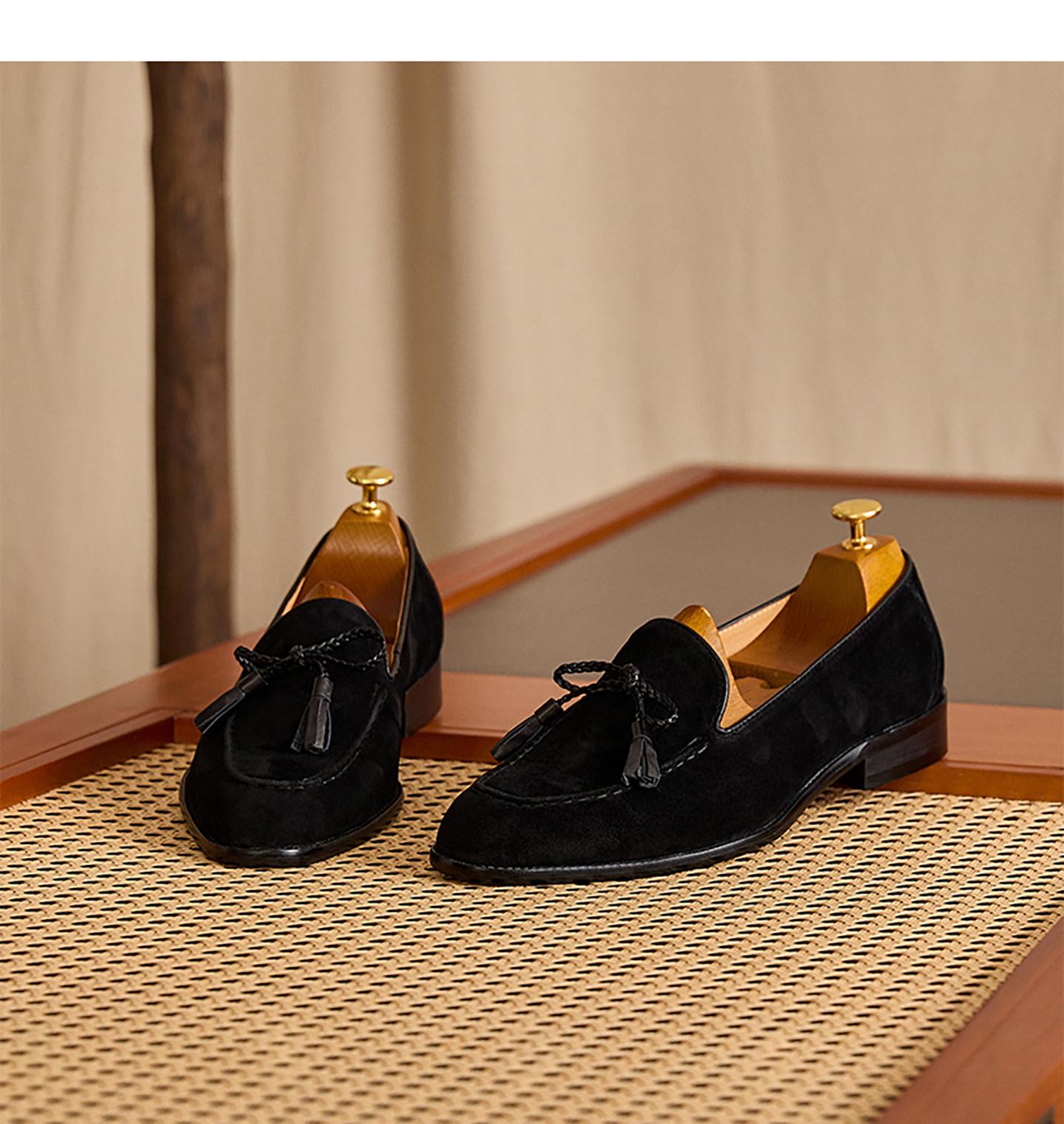 High-quality Italian-style Tassel Loafer Slip-on Shoes photo 2