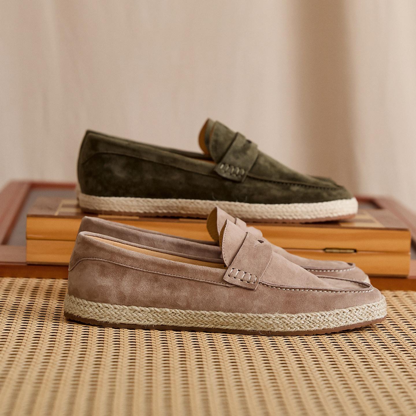 Retro Sheepskin Slip-on Mens Loafers photo 5
