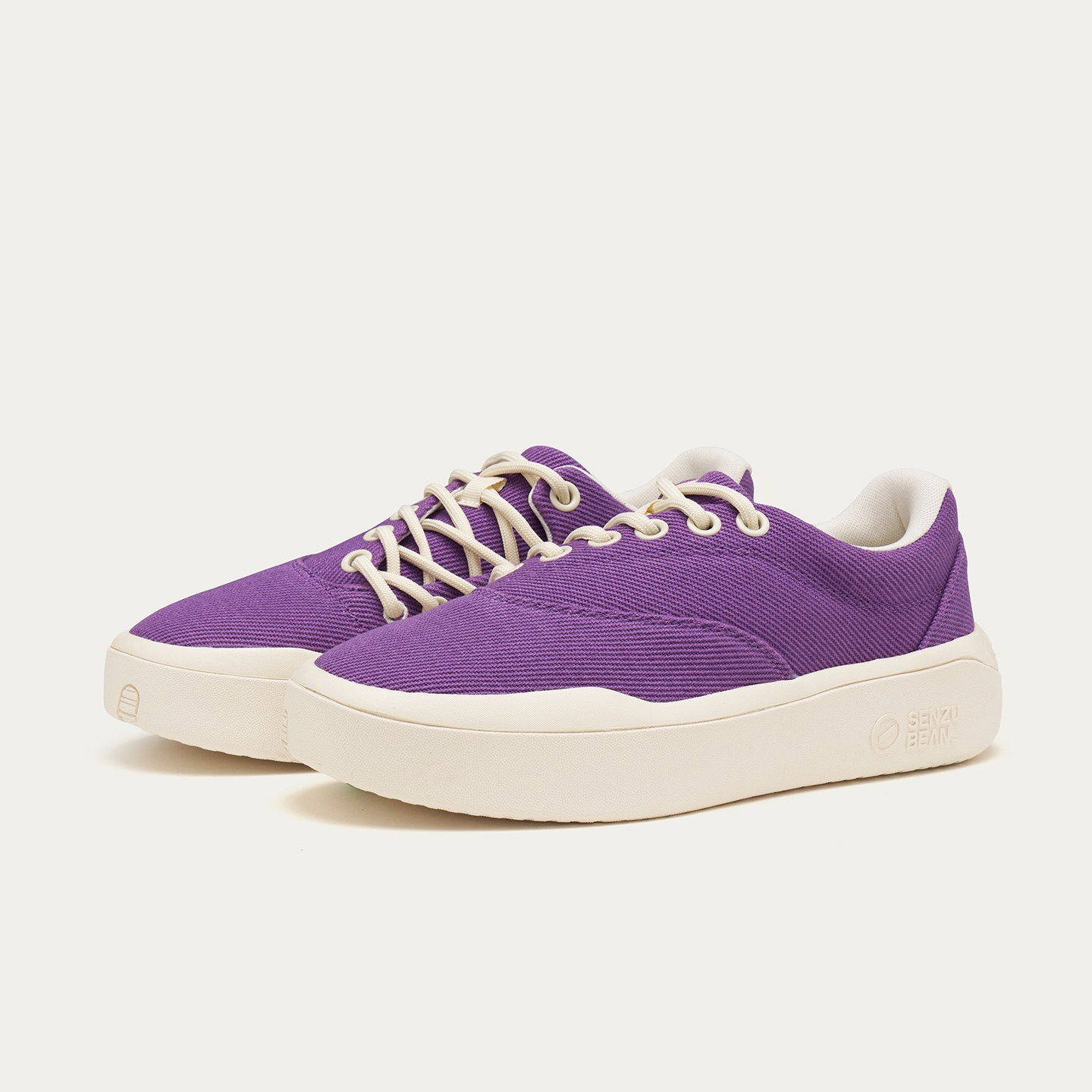 Twill Sporty-casual Low-top Flat Sneakers photo 3
