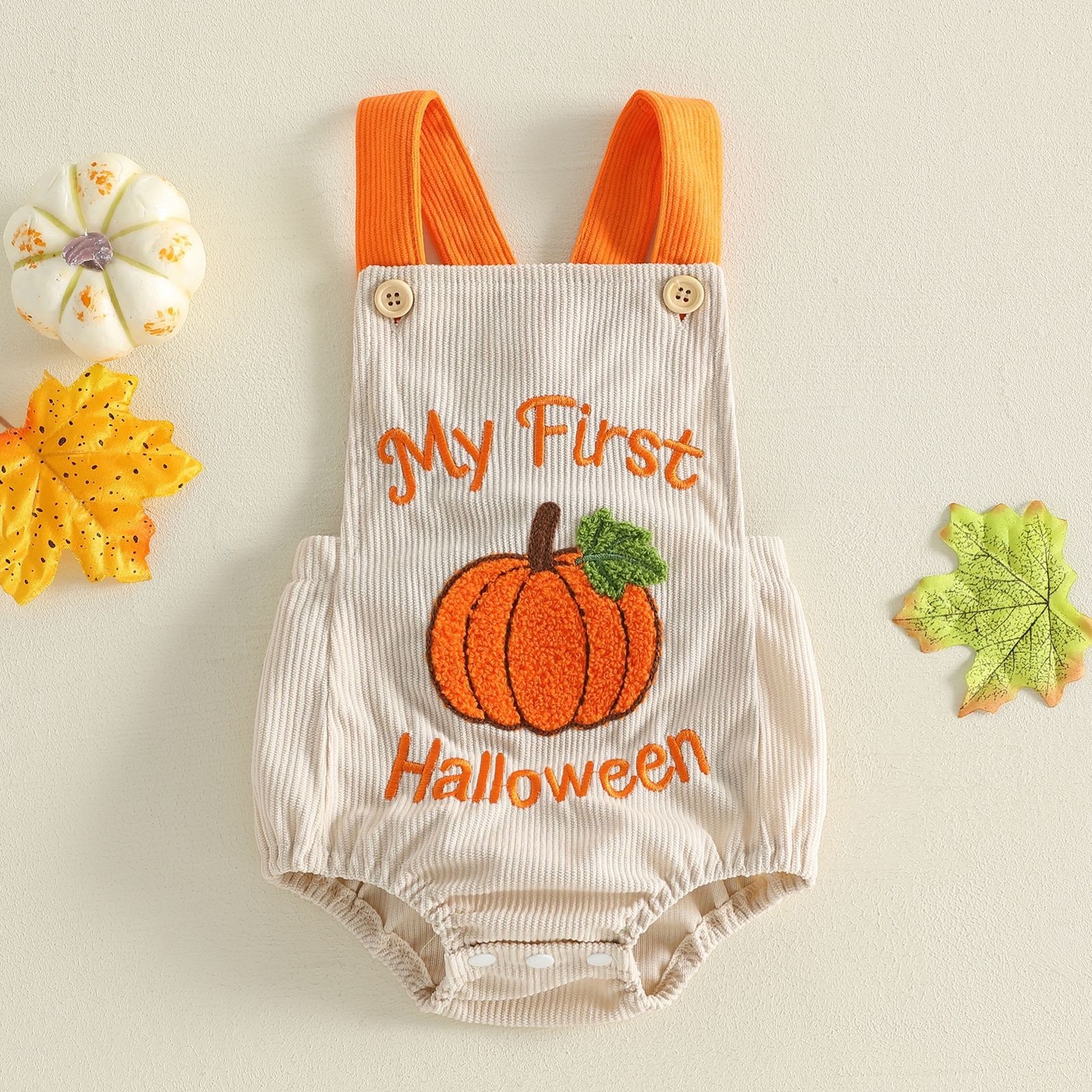 Cute Casual Baby Onesie Waffle-Knit Bodysuit photo 1