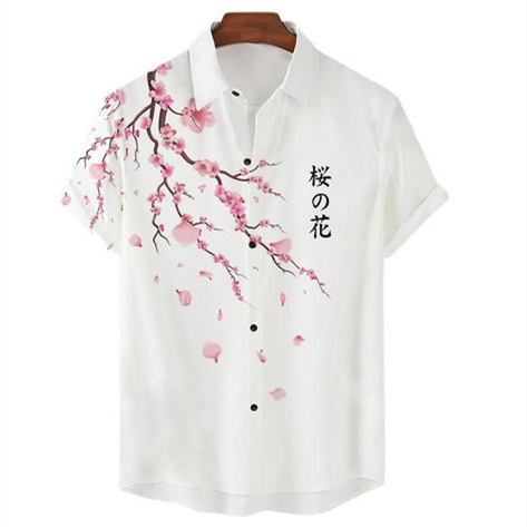 Printed Summer New Arrival Casual Cross-Border Short-Sleeve Shirt photo 1
