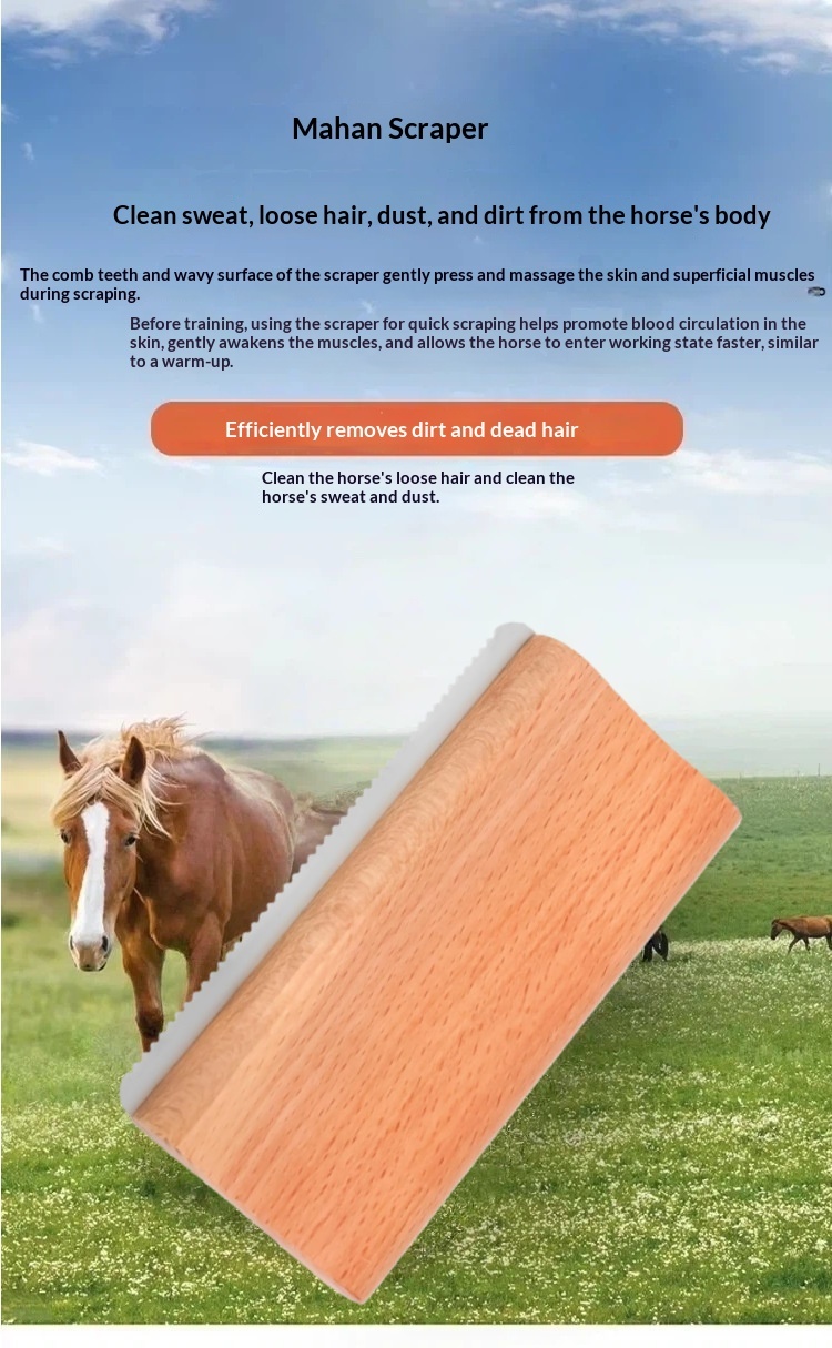 Sweat Removal And Mud-scraping Grooming Tool For Horses photo 4