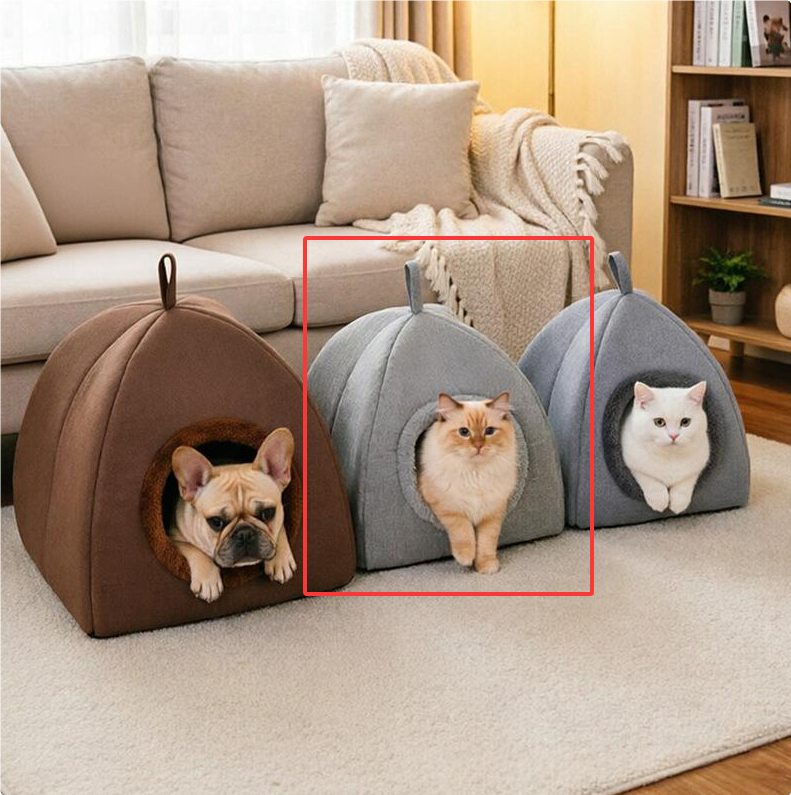 Enclosed Insulated Pet Bed With Extra Padding photo 5