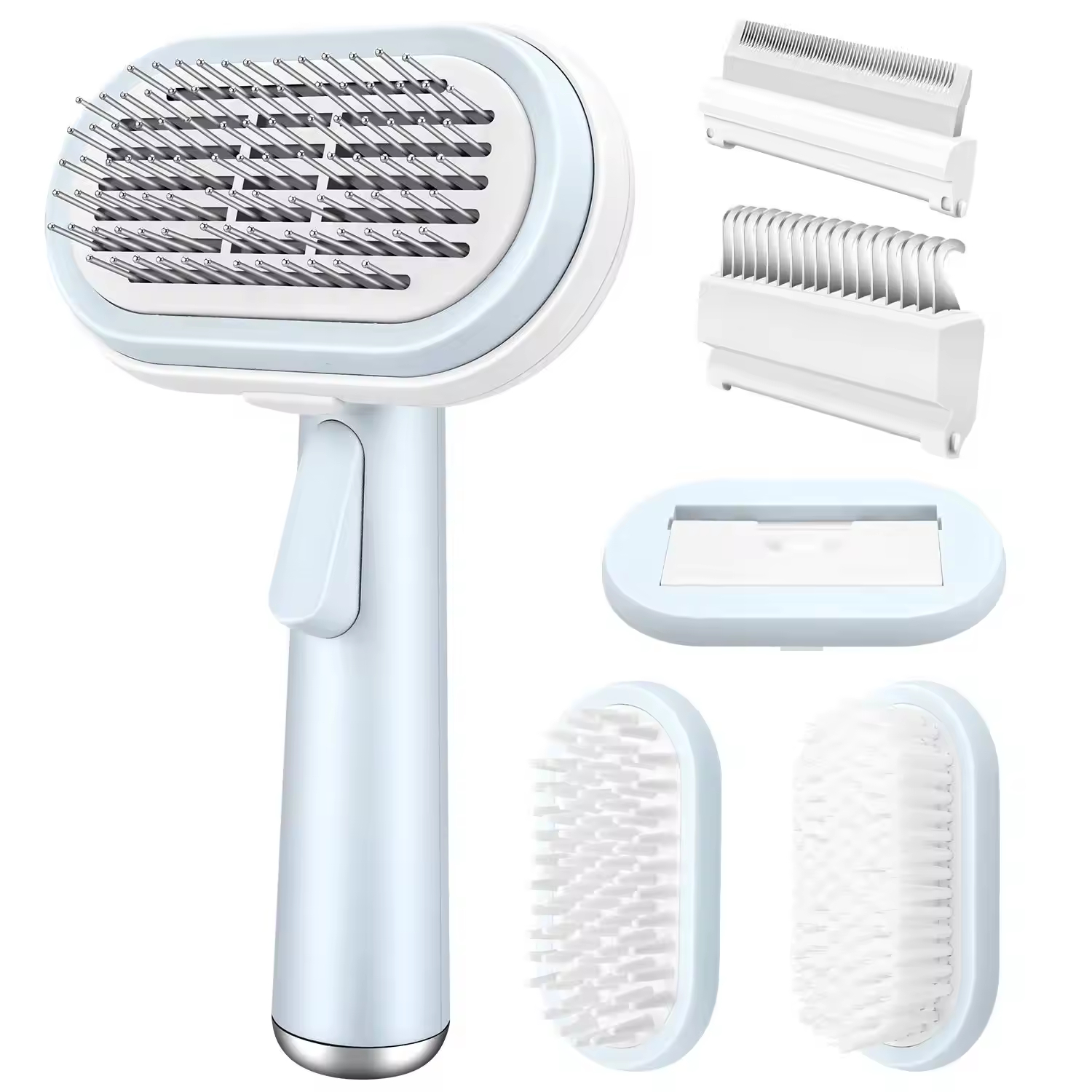 5-in-1 Eco-friendly Plastic Pet Grooming Set photo 2