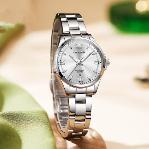 Solid Steel Band Watchfashionable Niche Waterproof Fully Automatic Quartz Watch photo 1