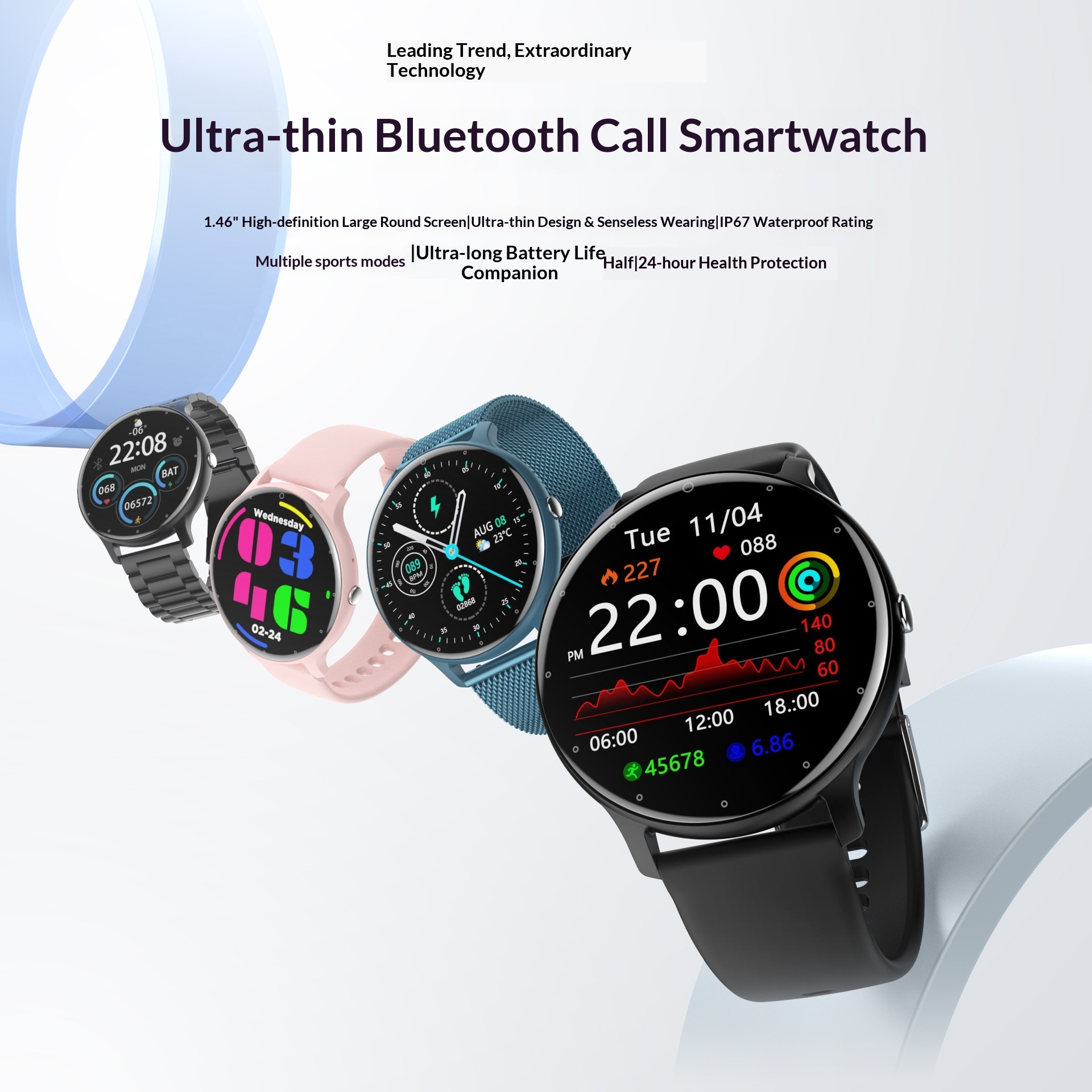 Health Monitoring Bluetooth Calling Sports Watch photo 1