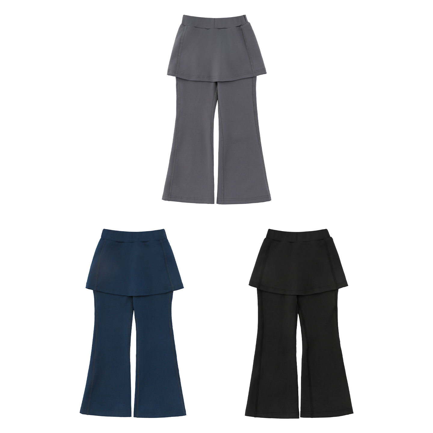 Girls' 2-in-1 Skort With High Elasticity Trousers photo 2