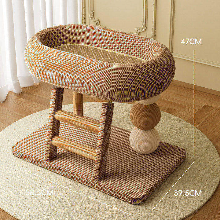 Cat Tree For Small Homes Space-saving Cat Toy And Scratching Post photo 2