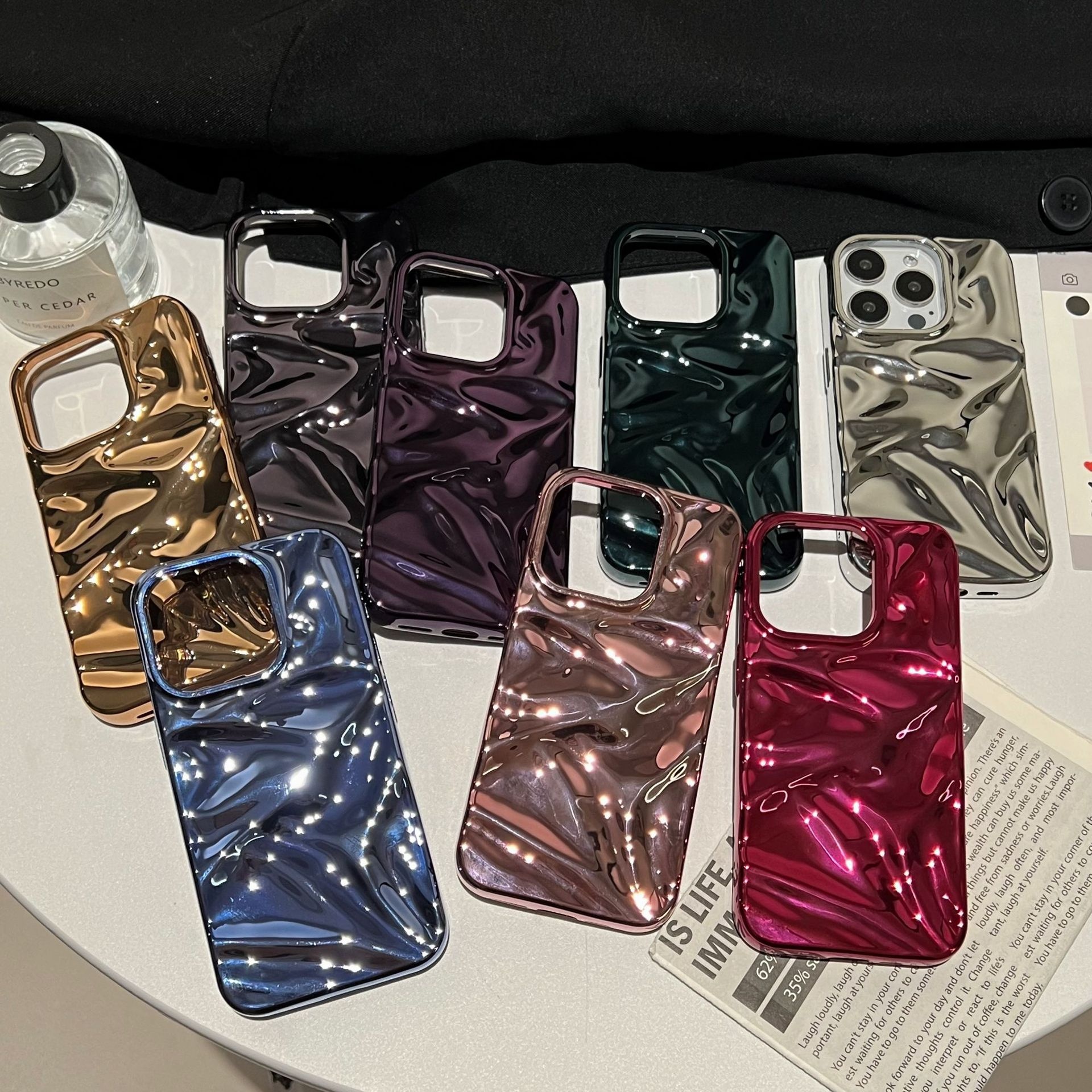 Electroplating Three-dimensional Pleated Pattern Shell Advanced Sense photo 1
