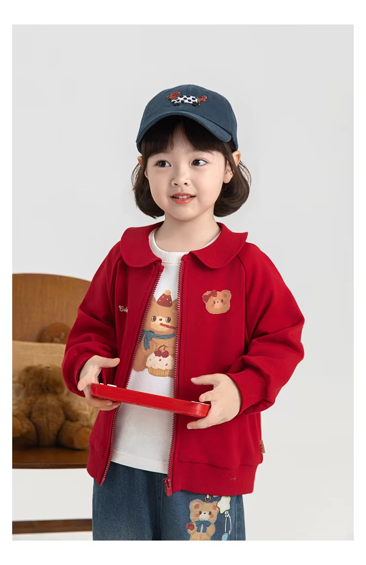 Casual Lapel Loose-fitting Coat For Girls photo 5