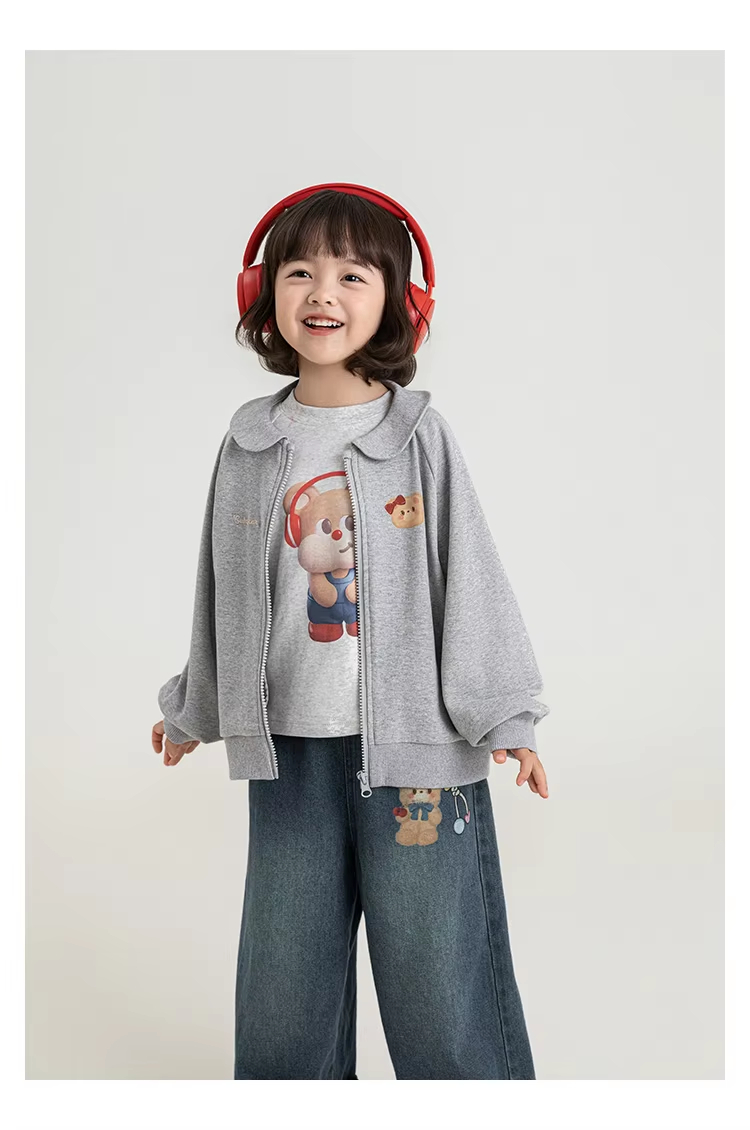 Casual Lapel Loose-fitting Coat For Girls photo 7