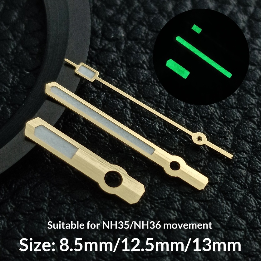 Mechanical Movement Green Luminous Watch Hand Replacement Parts photo 3