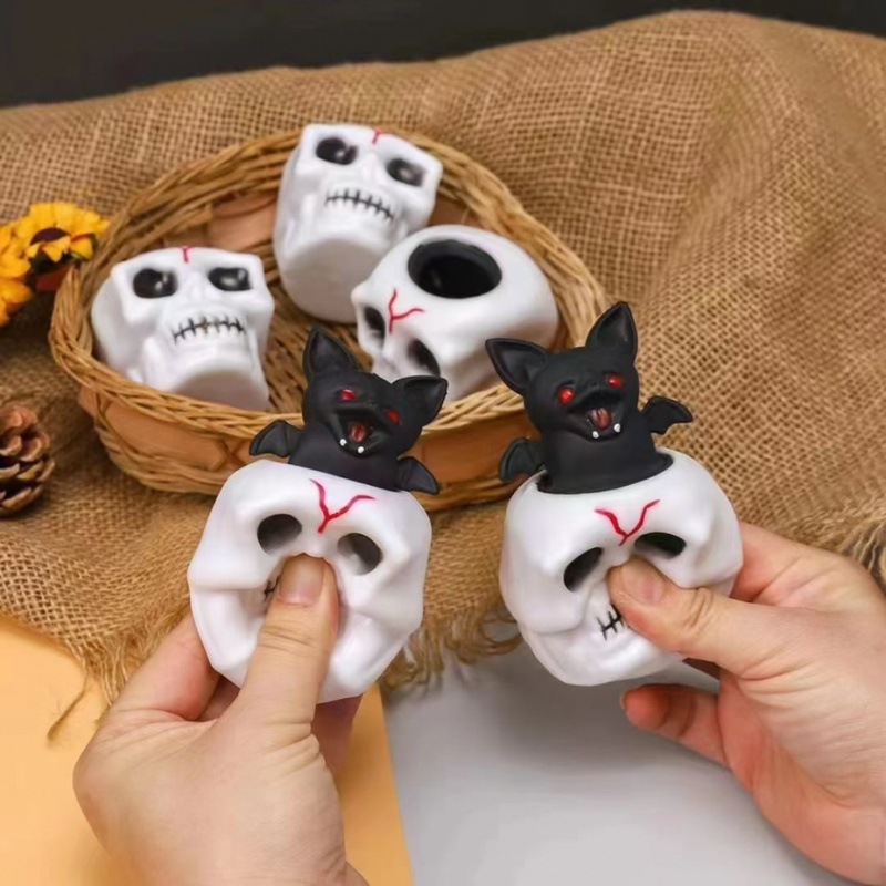Halloween Skull Bat Pumpkin Squeeze Stress Relief Toy photo 5