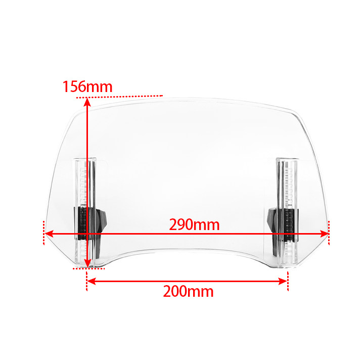Modified Raised Windshield Adjustable Windscreen photo 5