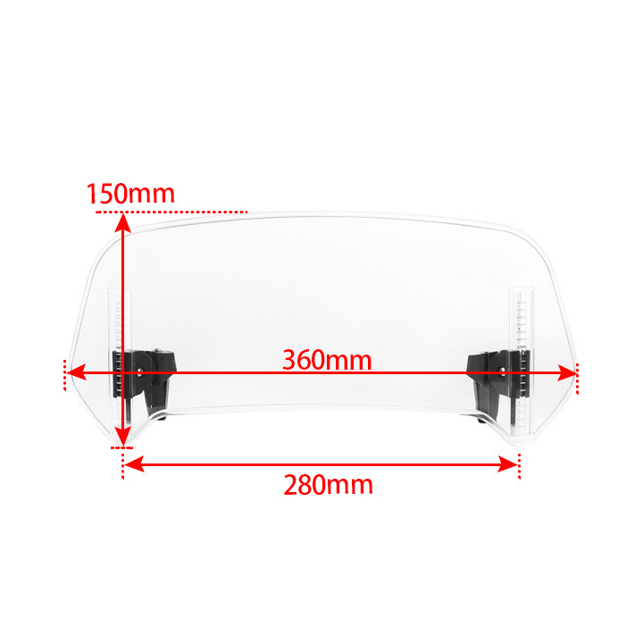 Modified Raised Windshield Adjustable Windscreen photo 7