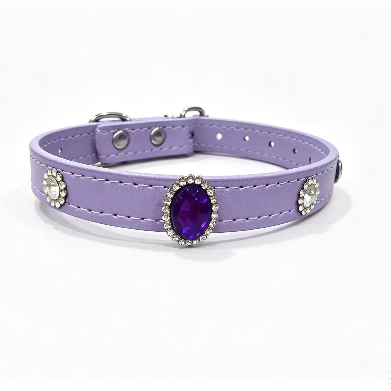 Cat And Dog Decorative Rhinestone Pet Collar photo 2