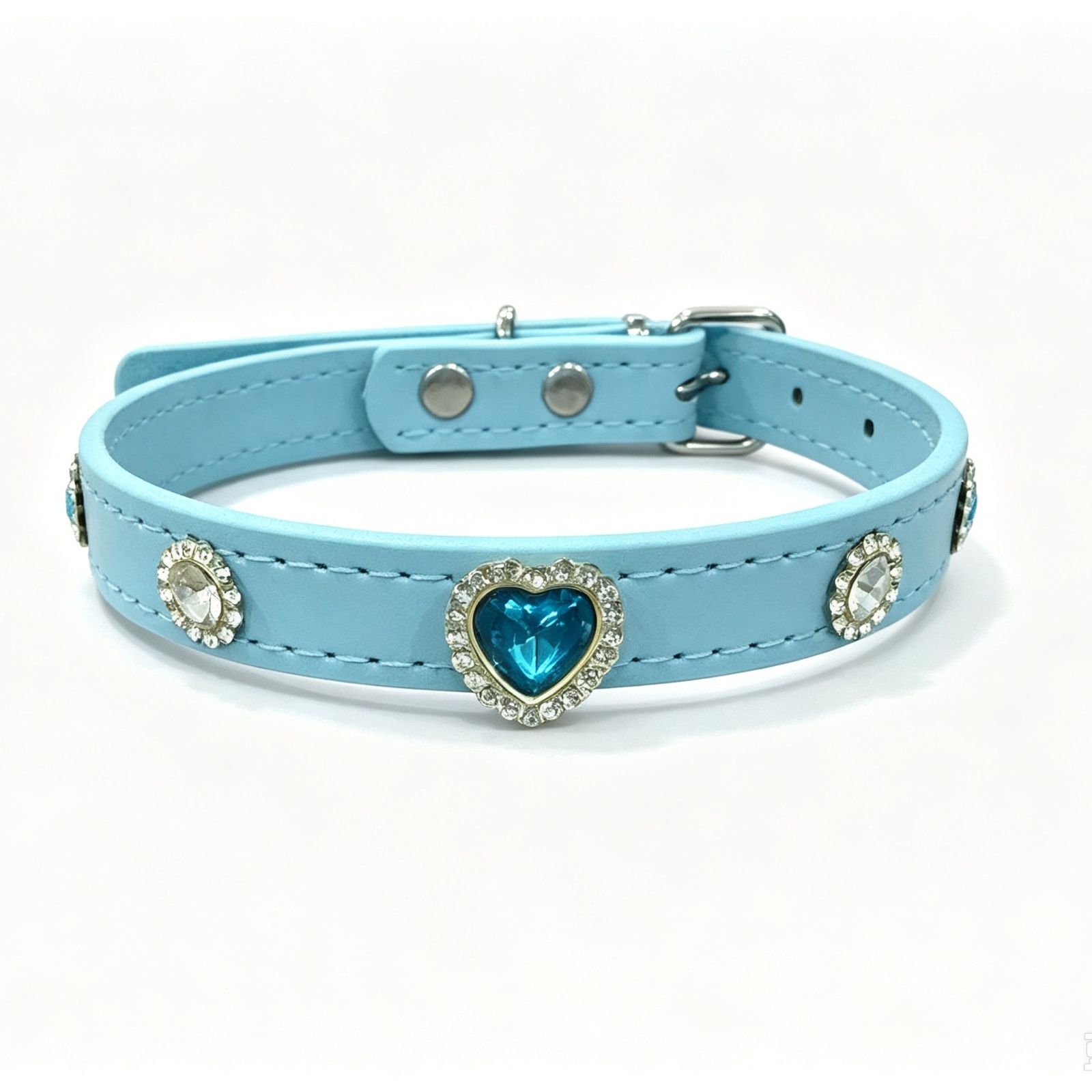 Cat And Dog Decorative Rhinestone Pet Collar photo 3