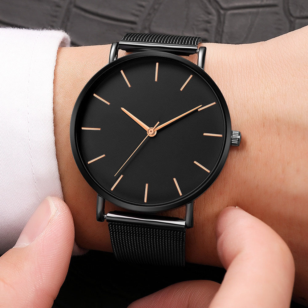 Men's Watch Simple And Stylish Mesh Strap Style photo 1