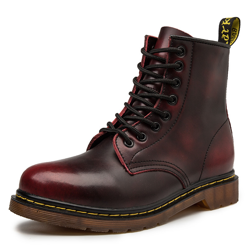 Men's High-top Classic Fleece-lined Motorcycle Boots photo 4