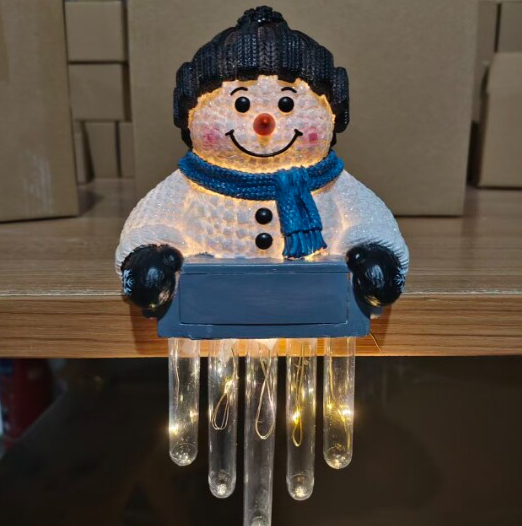 Cross-border New Product Snowman Icicle Light Decor Snowman Lights photo 2