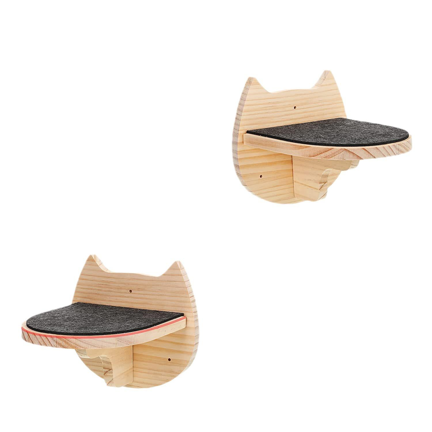Wooden Wall-mounted Cat Jumping Platform Toy photo 4